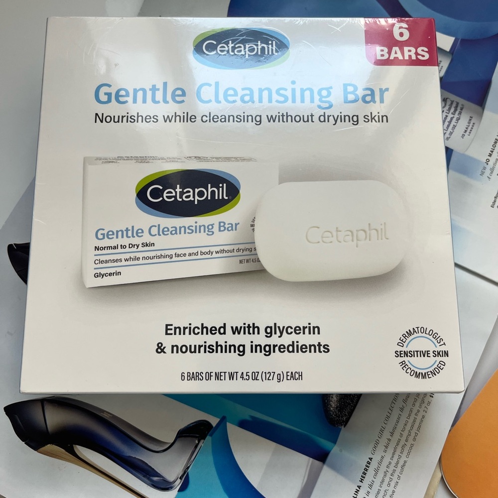 NIB Cetaphil Gentle Cleansing Bar (4.5 oz/each, 6 pk.) sealed 2024